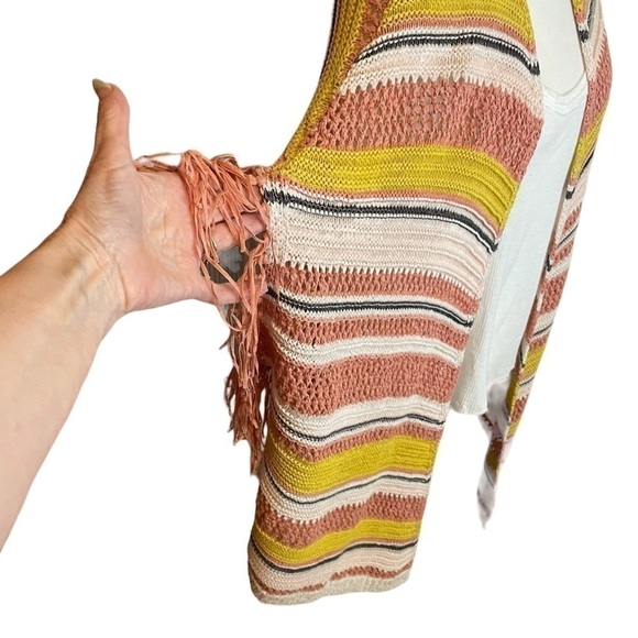 JESSICA Simpson Open Crochet Vest. Fringe Trim
Size 1X - Picture 4 of 9